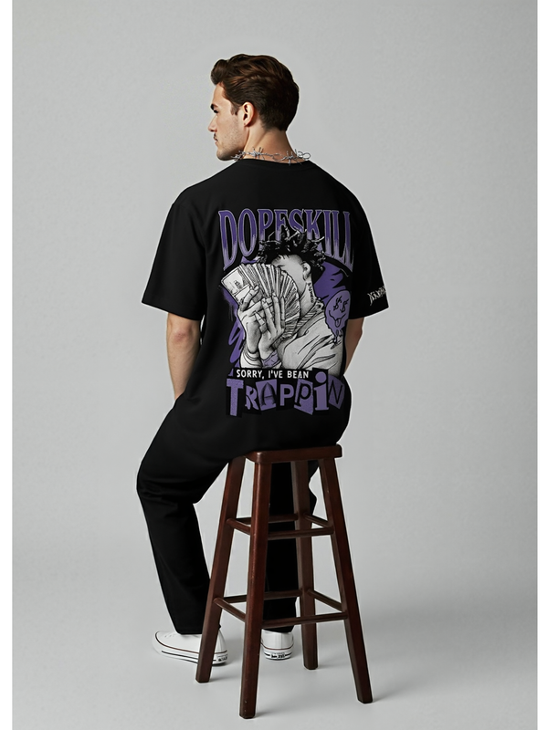 Black "Trappin" Graphic T-Shirt