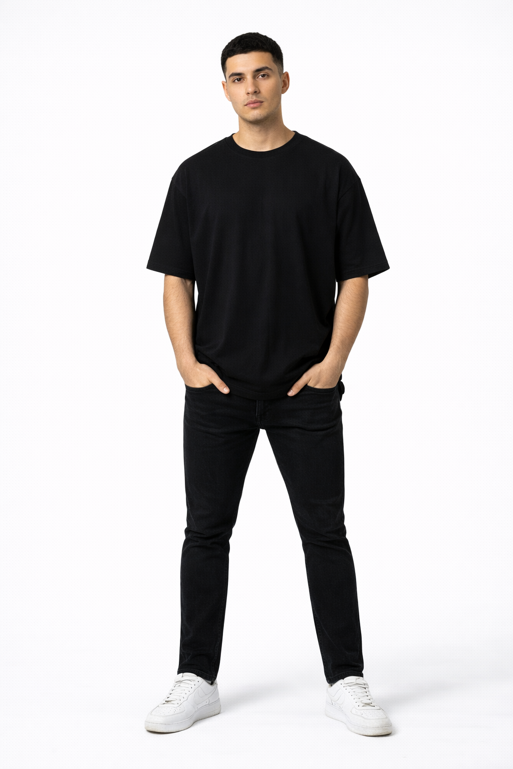 BABACOOL "Evolution" Oversized Tee - Black